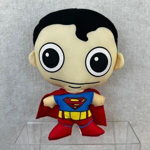 Six Flags Superman Plush Big Head Stylized Superhero 11" Toy DC Comics Red Cape